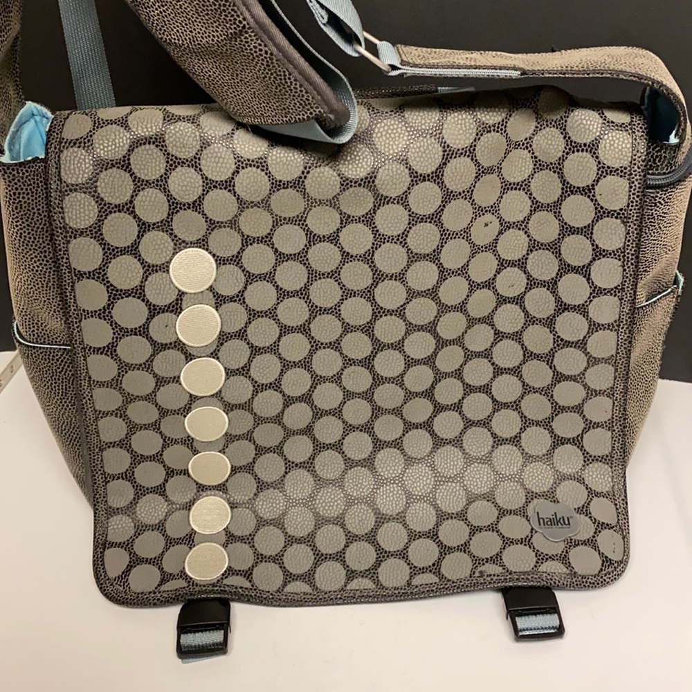 Haiku Grey Computer Bag Crossbody Top Handle